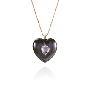 Anahata Obsidian Heart Pendant