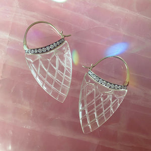Sahasrara Rock Crystal Earrings
