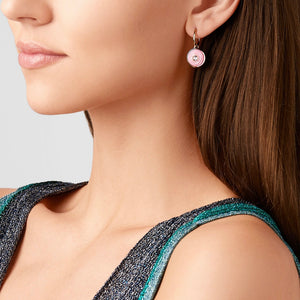 Pink Opal Inle Drop Earrings