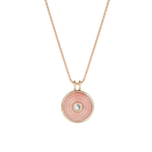 Small Pink Opal Inle Pendant