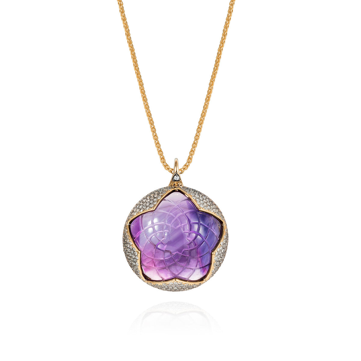 Sahasrara Carved Pendant