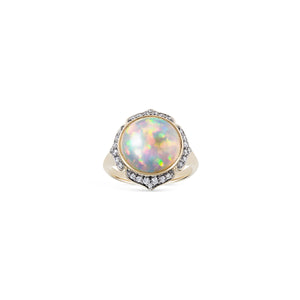 Noor Fares Nirvana Ethopian opal ring with diamonds