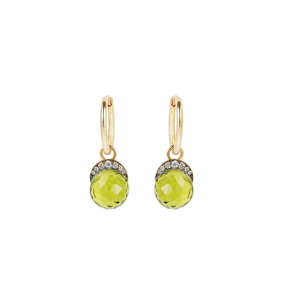 Faceted Mala Drop Earrings