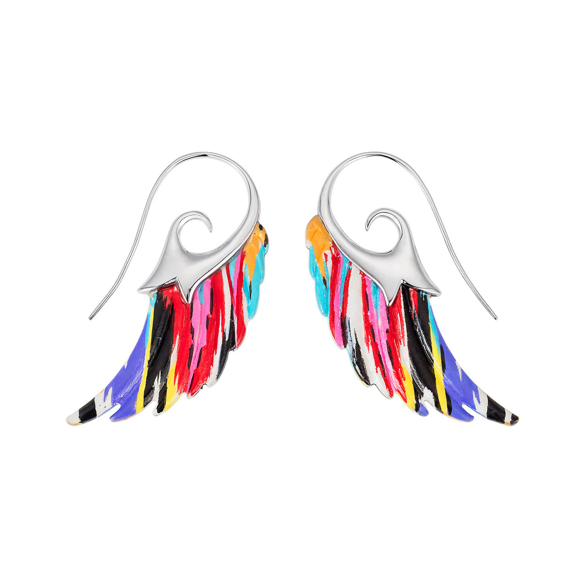 Noor Fares 925 Sterling Silver Muzungu Wings Earrings 