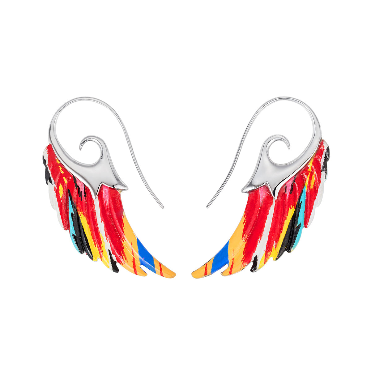 Noor Fares 925 Sterling Silver Muzungu Wings Earrings 