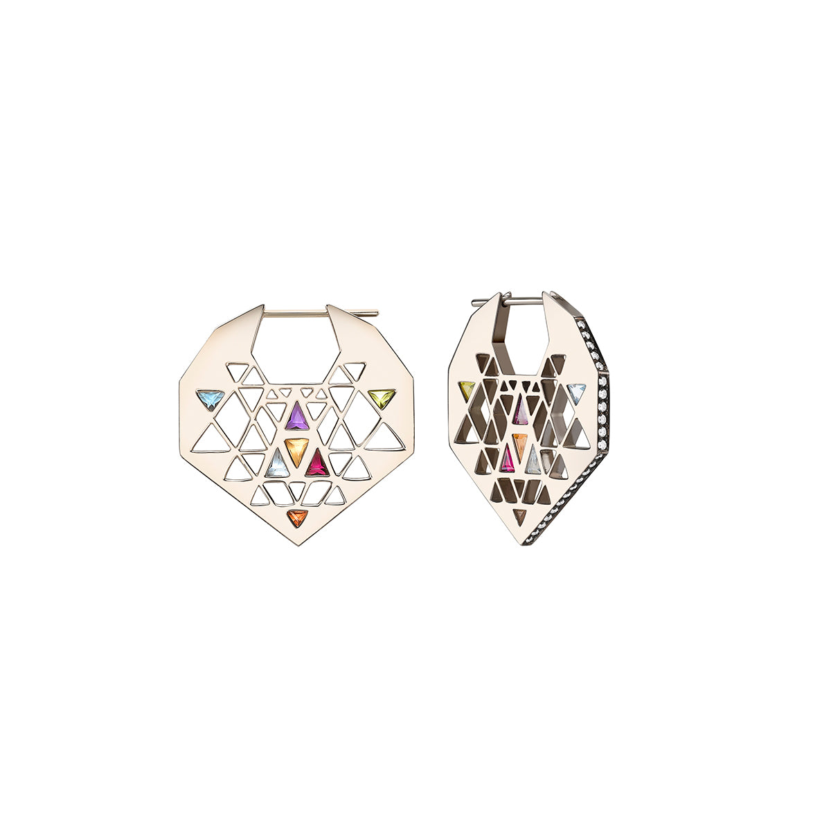 Sri Yantra Chandbali Earrings