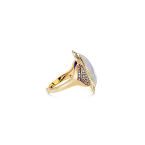 Noor Fares Cocktail Nirvana Opal Diamond Ring