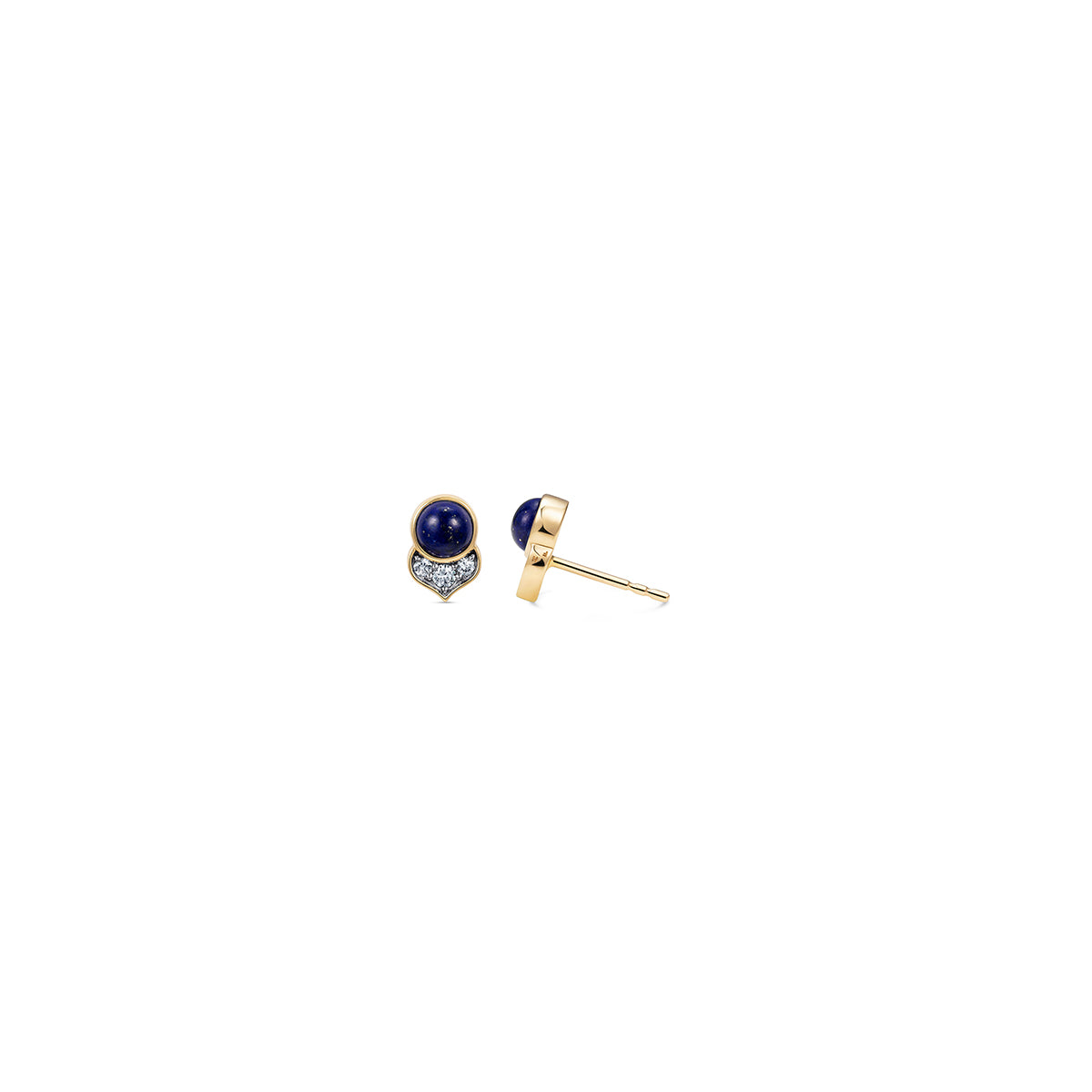 Lapis Lazuli Kamala Stud Earrings