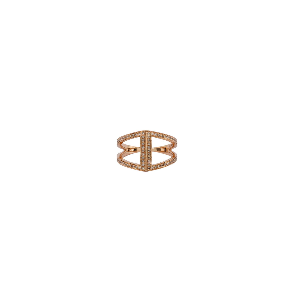 Rose Gold Rhombus Ring