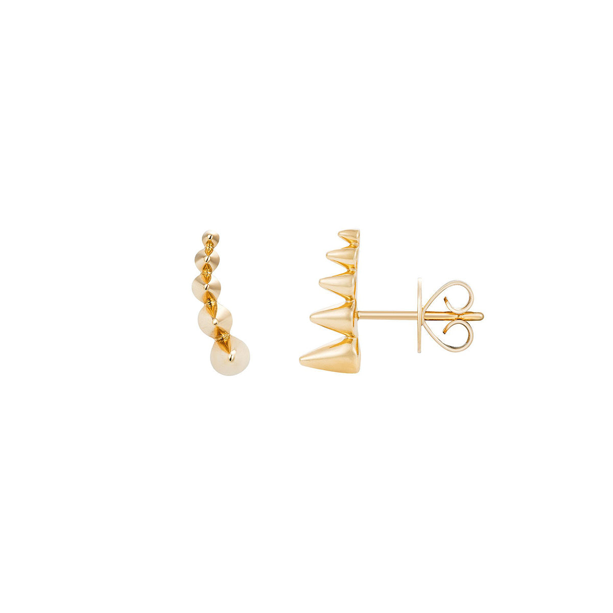 5 Cone Stud Earrings