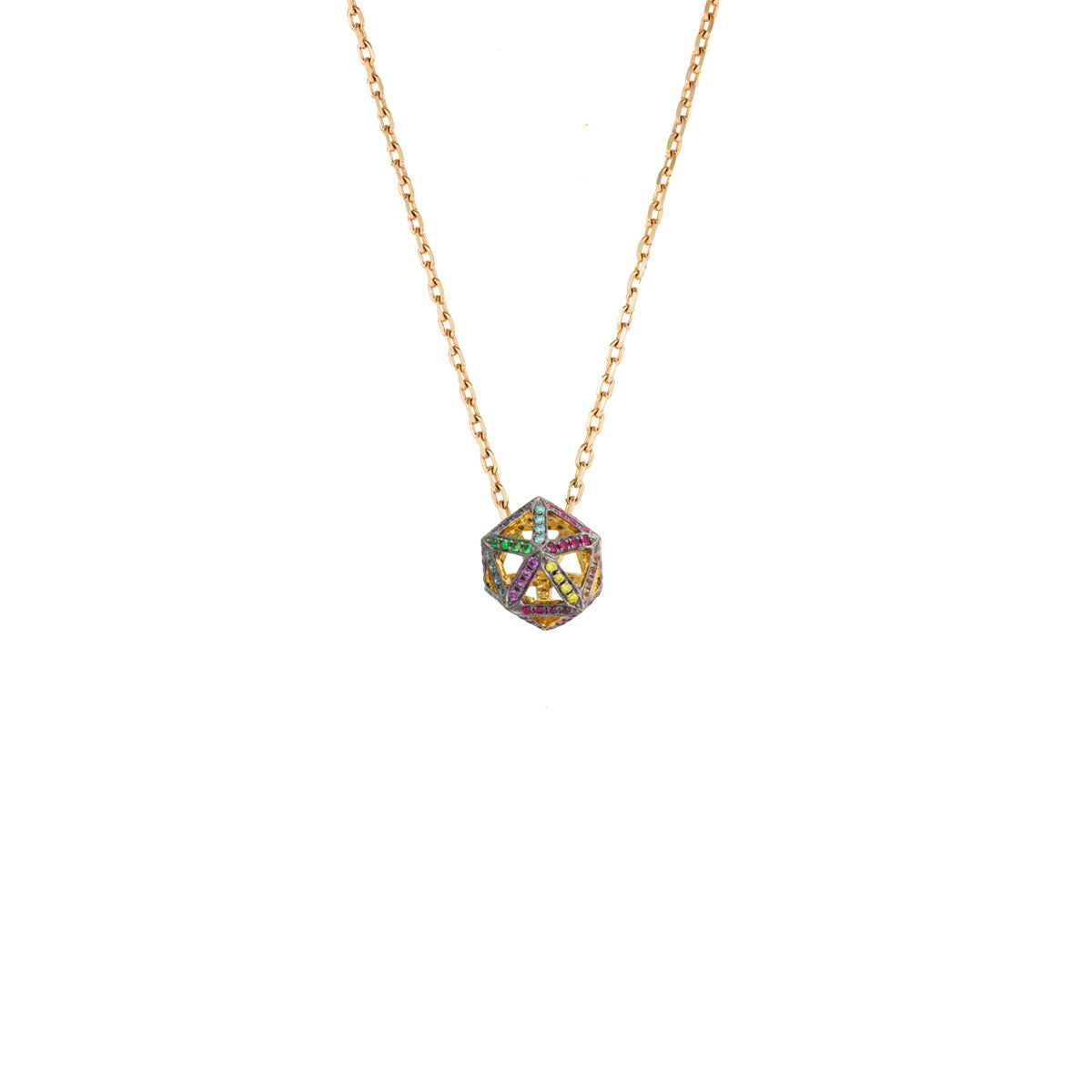 Hollow Icosagon Pendant